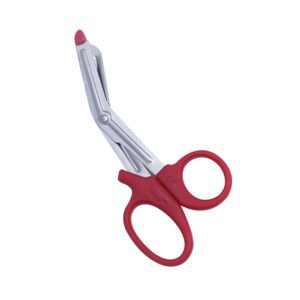 Utility Shears With Red Plastic Handle