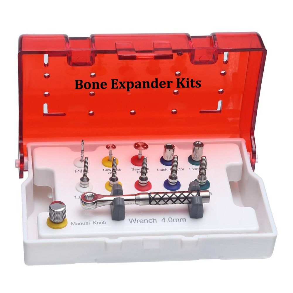 Dental Bone Expander Kit Set of 12 Pcs With Plastic Box